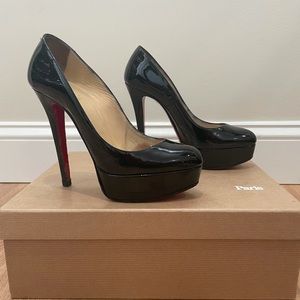 Bianca Black platform pump 120mm